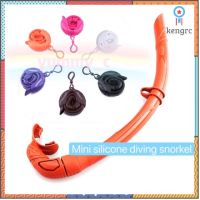 Mini silicone diving snorkel มินิซิลิโคนอ่อนนุ่มพับเก็บได้พกพาขนาดเล็กสำหรับว่ายน้ำดำน้ำดูปะการัง ดำน้ำสนอร์กเกิ้ล ยอดขายดีอันดับหนึ่ง