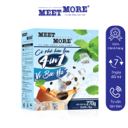 Hộp 15 gói cà phê hòa tan vị Bạc hà MEET MORE H03