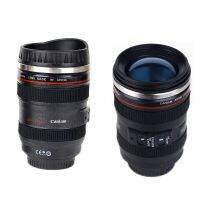 ถ้วยเลนส์กาแฟกล้อง SLR สแตนเลสสตีล EF24-105mm ถ้วยของขวัญสร้างสรรค์กาแฟขาวดำ