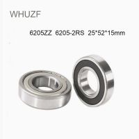 Whuzf ตลับลูกปืน6205zz 6205-2rs 25*52*15มม. แบริ่งปิดผนึกโลหะ Abec-3 6205 6205z ตลับลูกปืนเหล็กโครเมี่ยม1ชิ้น