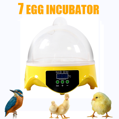 220110V 7 Mini Eggs Incubator อัตโนมัติเปลี่ยน Hatching Brooder ฟาร์มนกนกกระทาไก่สัตว์ปีกฟาร์ม Hatcher