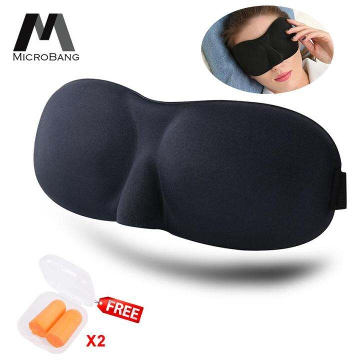 MicroBang 3D Sleep Mask Lightweight and Comfortable Sleeping Eyes Shield Mask Shade Cover for
