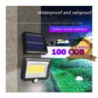 ??HOT!!ลดราคา?? F100 Solar light Motion sensor 100COB ไฟติดผนังโซล่าเซลล์พลังงานแสงอาทิตย์ เซ็นเซอร์ ##ที่ชาร์จ แท็บเล็ต ไร้สาย เสียง หูฟัง เคส Airpodss ลำโพง Wireless Bluetooth โทรศัพท์ USB ปลั๊ก เมาท์ HDMI สายคอมพิวเตอร์