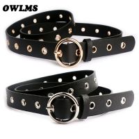 【CW】 Waist black silver Decorated Belts Female Hot Newest Design Fashion Gold Pin Buckle Leather belts