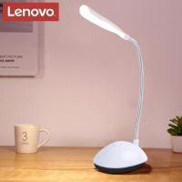 ♦▣ Lenovo Table Bright Eye Protection Learning Gift Small Desk Lamp Folding Creative Battery Desk Night Light Bedroom Led Desk Lamp