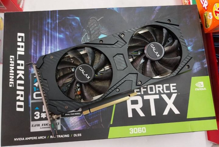 การ์ดจอ RTX3060 Graphics Board GDDR6 12GB GALAKURO GAMING Series