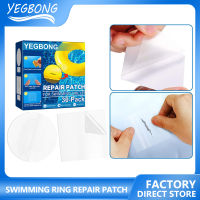 YEGBONG 30Pcs ว่ายน้ำลอยซ่อม Patch Inflatable ของเล่น Clear Repair เทปสำหรับแหวนว่ายน้ำ Air Dinghies สระว่ายน้ำกลางแจ้งอุปกรณ์เสริมว่ายน้ำ Float Repair Patch PVC สระว่ายน้ำ Inflatable ของเล่นซ่อมเทป Clear แหวนว่ายน้ำ Air Dinghies กาวอุปกรณ์เสริม