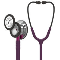 3M Littmann Classic III™ Monitoring Stethoscope, MirrorFinish Chestpiece, Plum Tube, Pink Stem and Smoke Headset, 27 inch, 5960 Mirror Finish Chestpiece, Plum Tube