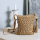 Crochet Crossbody Purse Bohemian Shoulder Tote Handmade Beach Bag Tassel Messenger Bag Boho Crossbody Bag