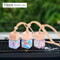 ▫◎♞ 10x Empty Car Perfume Bottles interior Accessories Ornaments with Wooden Caps Perfume Bottle for filling essential oils perfume