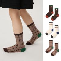 3-12Y Children Socks Autumn Cotton Socks Kids Boys Winter Lattice Striped Socks Baby Girls Sock