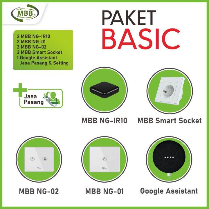 Paket Smart Home IoT Basic Termurah MBB | Alat Kontrol Rumah Pintar ...