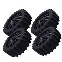 4Pcs 1/8 RC Off Road Buggy Snow Sand Paddle Tires Tyre Wheel for HSP HPI Baja