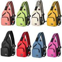 【CC】 Small Chest With Earphone Hole Female Crossbody Cycling Shoulder