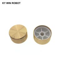 1 pcs 25x13mm 6mm Shaft Hole Aluminum Alloy Potentiometer Knob Gold