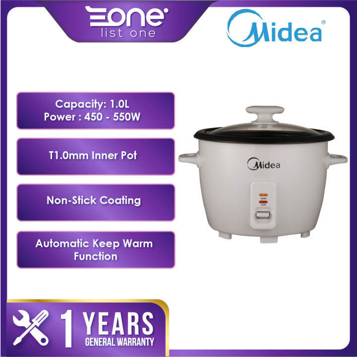 Midea 1.3L Conventional Rice Cooker MGGP10B Lazada