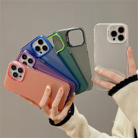 Dingsheng สีเงินหลากสีสีทึบความรู้สึกขั้นสูงเหมาะสำหรับ Apple 13promax1เคสโทรศัพท์14IMD 2เคสแข็งลายน้ำแข็ง11