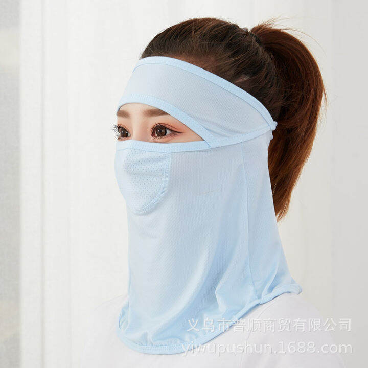 summer-ice-silk-sunscreen-veil-womens-all-inclusive-mask-thin-breathable-full-face-sunshade-forehead-lengthening-facial-mask-e1na