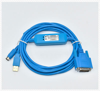 สายเคเบิลการเขียนโปรแกรม USB-AFP8550สำหรับ Nais FP1 FP3 FP5 PLC USB To USB8550 MD8ตัวเชื่อมต่อคู่