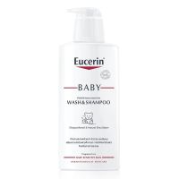 Eucerin Baby Wash &amp; Shampoo ยูเซอริน เบบี้วอช แอนด์ แชมพู ผลิตภัณฑ์ทำความสะอาดผิวหน้า ผิวกาย และเส้นผมของเด็กทารก 400ml.