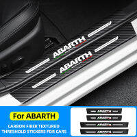 สำหรับ Fiat Abarth Performance สติกเกอร์รถคาร์บอนไฟเบอร์รถประตู Sill Guard สติกเกอร์รถเกณฑ์ป้องกันรถ Accessories