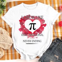 Valentine Day Tshirt Love Is Never Ending Letter Print Tees Neutral Sxxl Multiple Colour