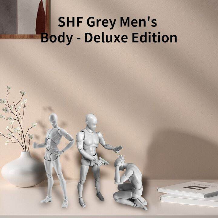 15cm-grey-shf-male-mannequin-moveable-gestures-joints-body-action-anime-painting-collectible-model-figure-doll-toy-children-gift