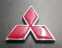 Logo Mitsubishi ขอบแดง ขนาด 3 cm