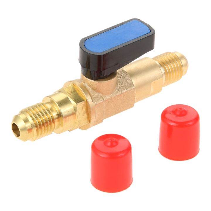 Refrigerant Valve Adapter 1/4" SAE Adapter Air Conditioner Straight
