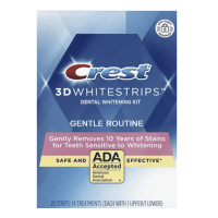 「สร้างขึ้นสำหรับฟันที่บอบบาง」CREST(เครสต์) 3D WHITE WHITESTRIPS GENTLE ROUTINE - แพตช์ฟอกสีฟันที่ละเอียดอ่