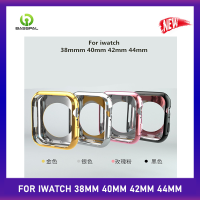 ฐานกรอบนาฬิกา41มม. 45มม. เคสสำหรับ Apple Watch 8 7 6 5 4 40มม. 44มม. ครึ่งแพคนิ่มเคส TPU สำหรับ I Watch Series SE 3 2 1 42มม. 38มม.