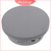 SHUIXINGZ ปรับความเร็วได้ ขาตั้งจอแสดงผลแบบหมุนได้ USB powere รับน้ำหนักได้11lb แท่นวางแสดงจานเสียง สะดวกสบายๆ สีขาว13ซม. แท่นหมุนอิเล็กทรอนิกส์ ผลิตภัณฑ์สำหรับการถ่ายภาพ