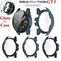 Huawei Watch GT 3 46Mm 2 GT3 42Mm GT2 Pro PC + กระจกนิรภัยเคสรวมทุกอย่างตัวป้องกันหน้าจอเคสกันกระแทก