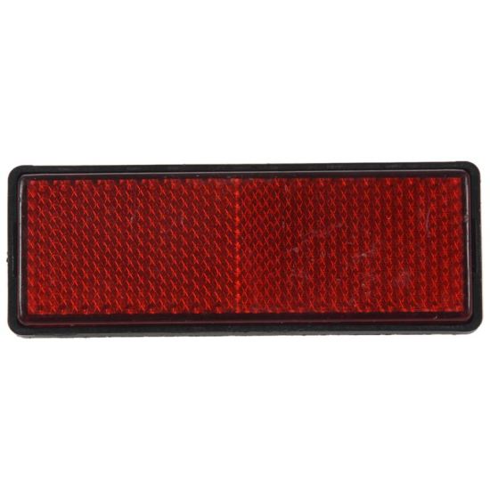 Rectangle red reflectors universal for motorcycles atv bikes dirt bikes - ảnh sản phẩm 7