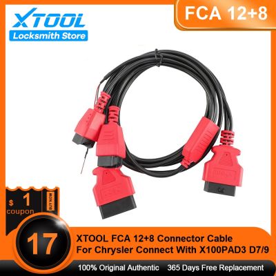 XTOOL FCA 12 8 Adapter For Chrysler OBD2 Connector 12 Pin Adapter to 8 Pin Diagnostic Cable FCA 12 8 Connector Cable