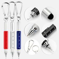 New Multifunction Ballpoint Pen Stylus 6 In 1 Metal Screwdriver Touch Screen Tool Pen Small Scale Keychain Pens Gift Accessory Pens