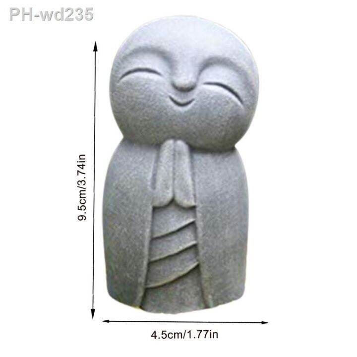 small-monk-statue-decorative-resin-grey-little-jizo-buddha-sculpture-for-outdoor-garden-lawn-art-decoration-ornament