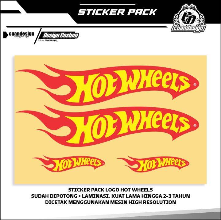 STICKER PACK / STIKER SET PRINTCUT LOGO HOT WHEELS | Lazada Indonesia