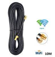 PR-SMA 10M สาย WiFi Router Antenna Extension Cable RP-SMA male to female