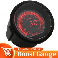 52mm Car Digital Boost Gauge Smoke LED Red Blue Backlight Display Turbo Pressure Gauge Controller Meter PSI For Racing 12V