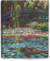 สระดอกลิลลี่น้ำ1900 Claude Monet ขั้นตอนก่อนทำศิลปะศิลปะบนผนังผ้าใบ Giclee สำหรับ30x24การตกแต่งบ้าน