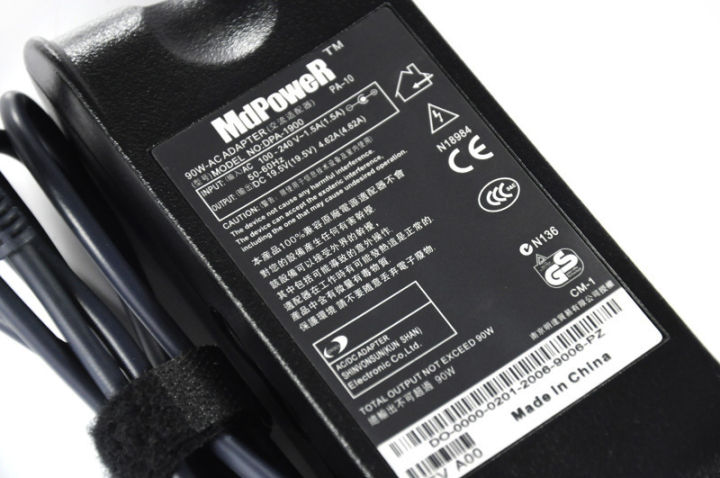 mdpower-สำหรับ-latitude-d510-d520-d530โน้ตบุ๊คแล็ปท็อปแหล่งจ่ายไฟ-ac-adapter-charger-สายไฟ19-5v-4-62a-90w