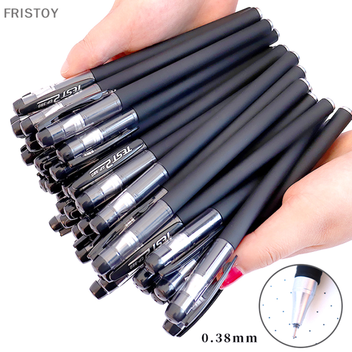 fristoy-qearl-10pcs-high-quality-0-5-0-38mm-clear-liquid-ink-ball-pen-for-student-school-office