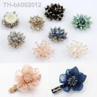 □▫ 10Pcs/Lot Headwear decorate lace patch crystal beading flower applique diy clothing Hair clip accessories