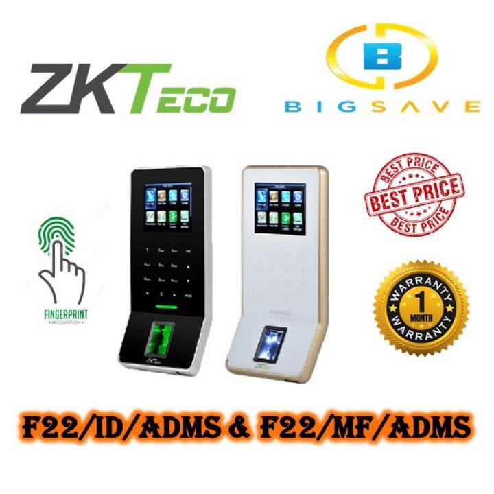 ZKTECO F22/ID/ADMS & F22/MF/ADMS ULTRA SLIM FINGERPRINT TIME ATTENDANCE