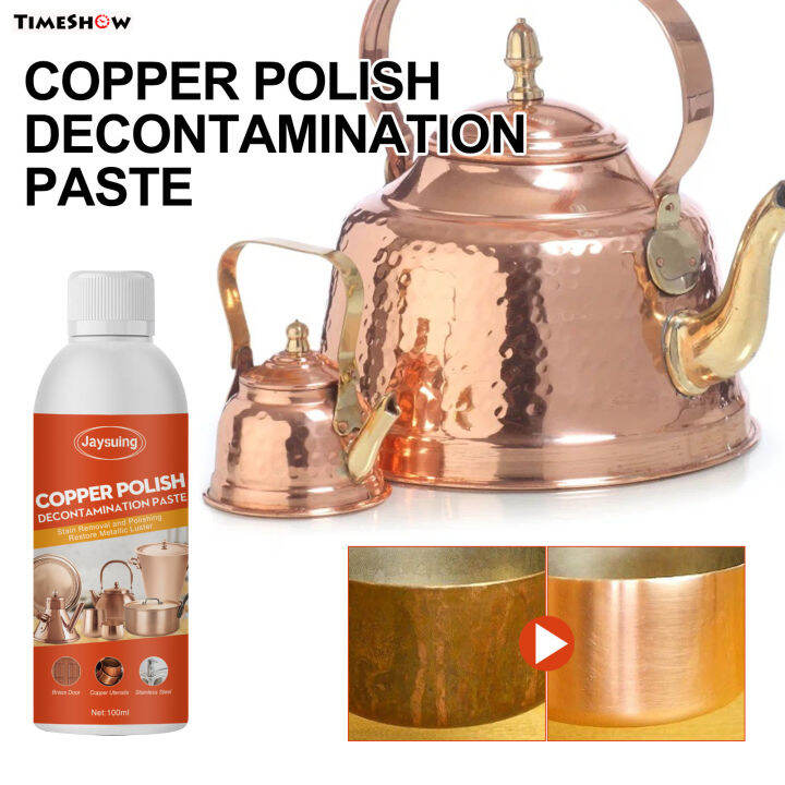 TimeShow Copper and Brass Polish Cleaner Stains and Oxidation and Cleans Brick for Polishing of