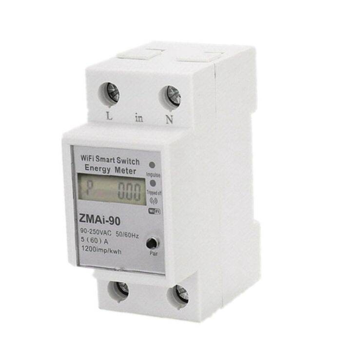 Wifi Smart Meter Switch Power Consumption Energy Monitoring Meter 110V