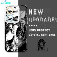 ZeroQiQi เคสโทรศัพท์กันกระแทกของแท้สำหรับ Tecno Camon 20 20 Pro ลายการ์ตูน Luffy Zoro Ace Hancock เคสโทรศัพท์คริสตัลปลอกอ่อนกล้องคลุมทั้งหมดเคสมือถือใสปกป้อง