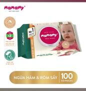 Combo 5 Khăn ướt Mamamy 100 tờ có nắp không mùi ngăn ngừa hăm cho bé