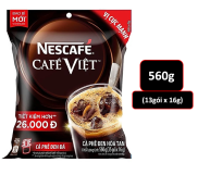 Cà phê hòa tan NESCAFÉ Café Việt Cà phê đen đá 560g Túi 35gói x 16g